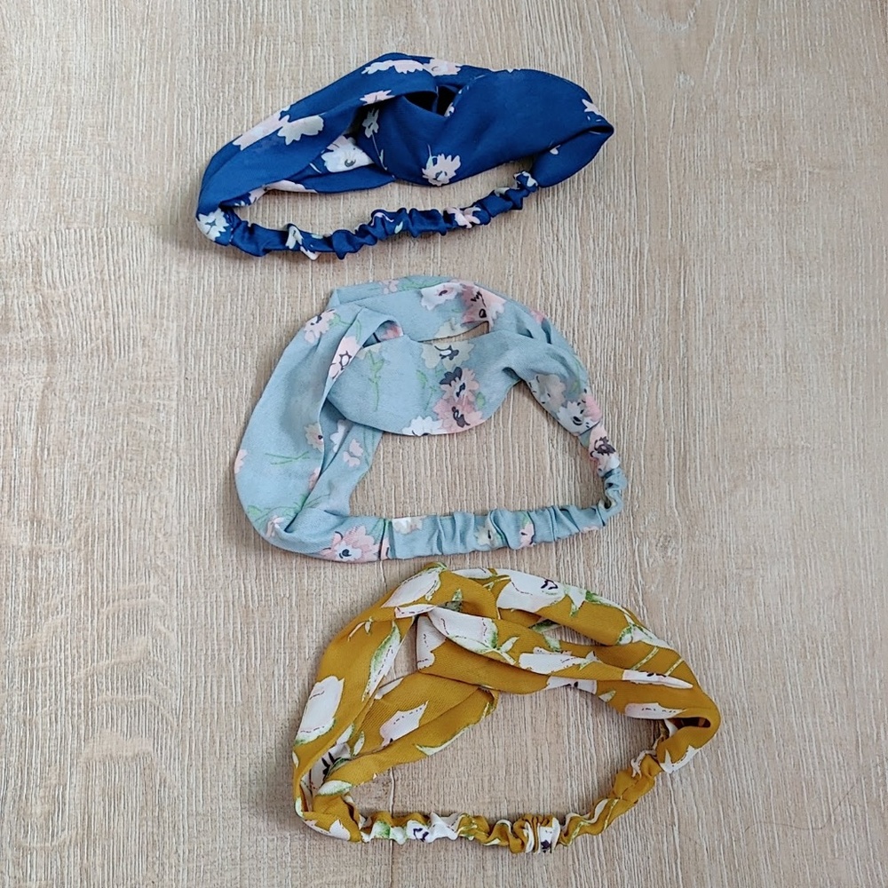 Set of 3 NEW Knotted Head Wraps